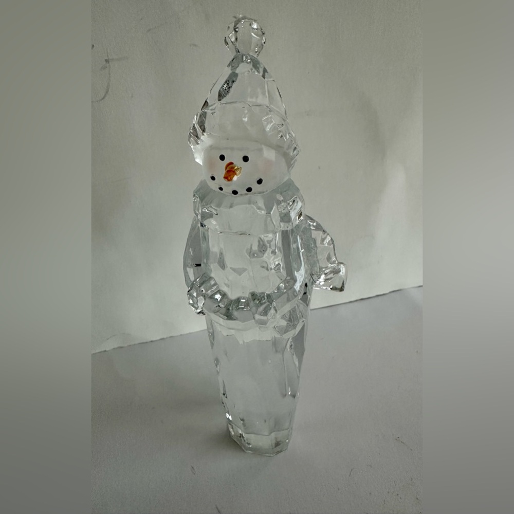Lucite Crystal Snowman